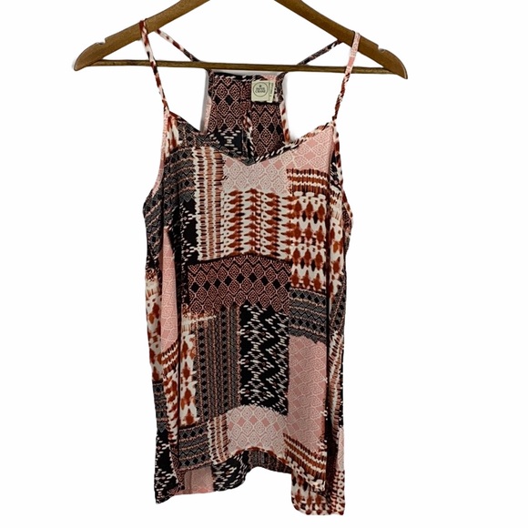 Paper Crane Tops - Paper Crane Patchwork Cami Tank Top Size Small